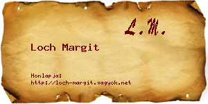Loch Margit névjegykártya